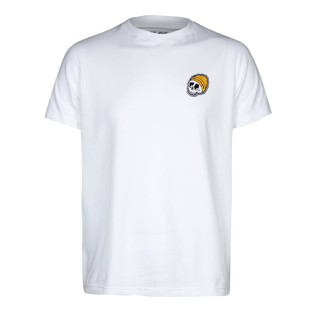 Camiseta Rock or die  Good Vibes Hombre Blanca - Imagen 2