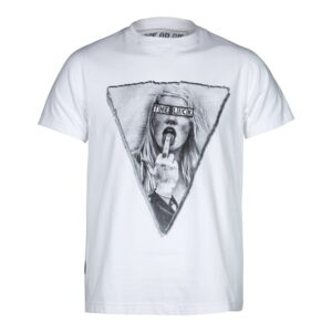 Camiseta Rock or die  The Lick Hombre Blanca