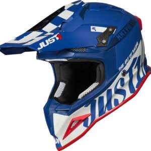 LIQUIDACION JUST1 J12 PRO RACER WHITE BLUE - Matt
