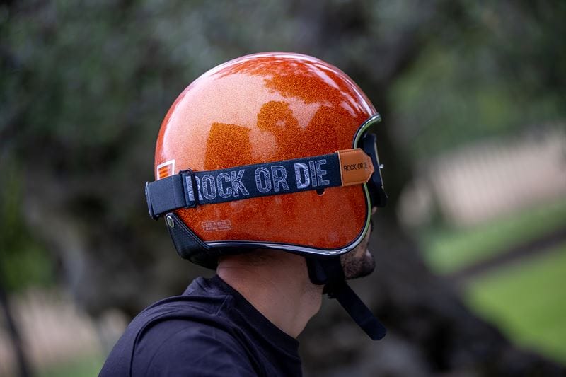 Gafas de cross retro ROCK OR DIE negras - Imagen 3
