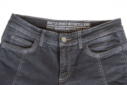 Vaquero de moto con detalles en cuero Invictus Eastwood talla 40 - Imagen 2