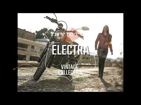 Chaqueta de moto de cuero de chica Electra Verde - Imagen 3