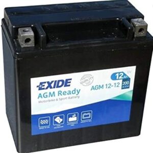 AGM12-12 Batería moto EXIDE (misma que original BMW) precargada, lista para usar