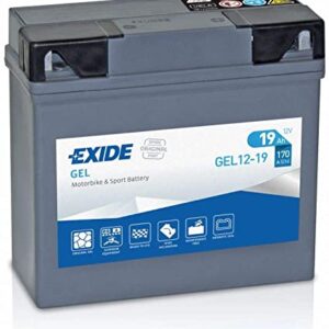 GEL12-19 Batería moto EXIDE  (misma que original BMW) precargada lista para usar GEL 12 19 AH