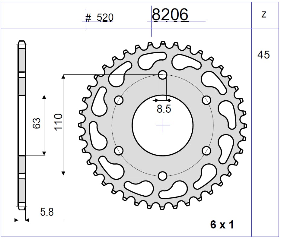 Kit cadena DID KTM DUKE 390 13-18 HUSQVARNA SVARPILEN401/VITPILEN401 18-23 (15-45-114) - Imagen 3