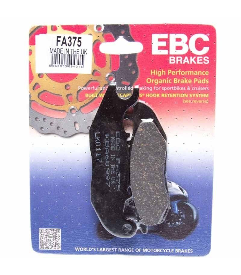 PASTILLA FRENO MOTO ORGANICA EBC fa375