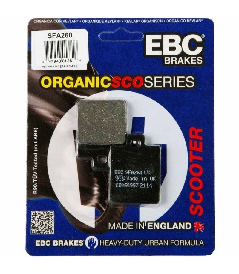 Pastilla Freno Scooter Organica EBC Sfa260