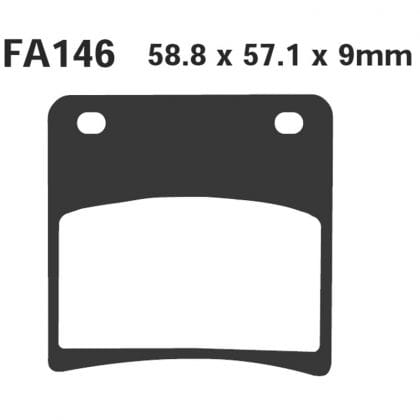 PASTILLA FRENO MOTO ORGANICA EBC FA146