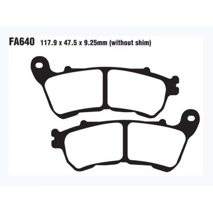 PASTILLA FRENO MOTO SINTERIZADA EBC FA640HH