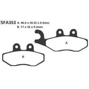 PASTILLA FRENO SCOOTER ORGANICA EBC ﻿sfa353