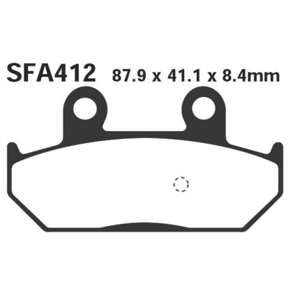 PASTILLA FRENO SCOOTER SINTERIZADA EBC SFA412HH
