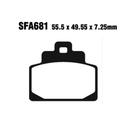 PASTILLA FRENO SCOOTER SINTERIZADA EBC SFA681HH