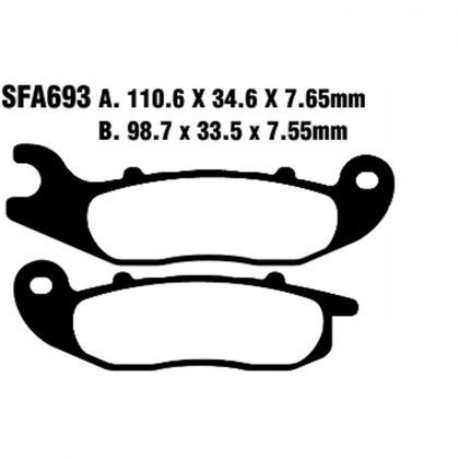 PASTILLA FRENO SCOOTER SINTERIZADA EBC SFA693HH