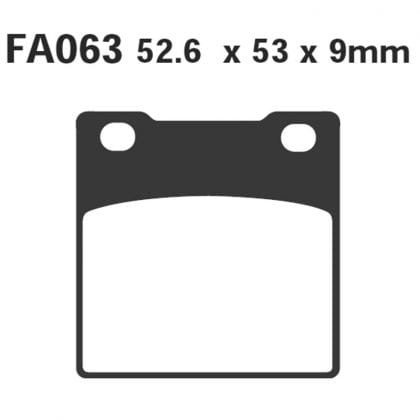 PASTILLA FRENO MOTO SINTERIZADA EBC FA063HH