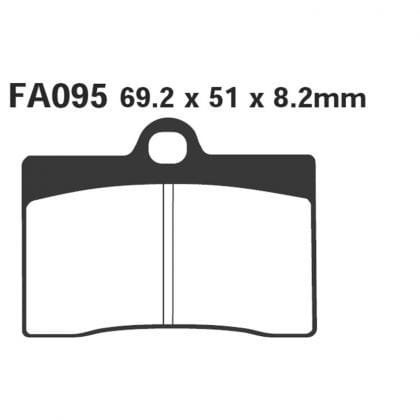 PASTILLA FRENO MOTO SINTERIZADA EBC FA095HH