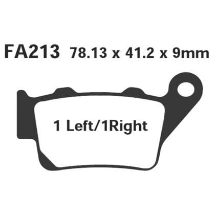 PASTILLA FRENO MOTO SINTERIZADA EBC FA213HH