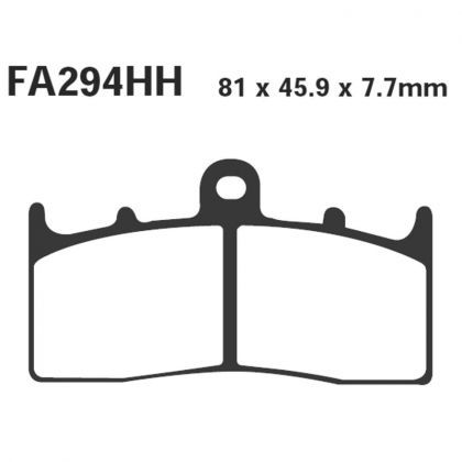 PASTILLA FRENO MOTO SINTERIZADA EBC FA294HH