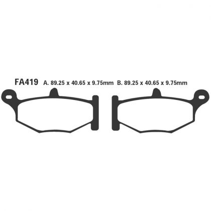 PASTILLA FRENO MOTO SINTERIZADA EBC FA419HH