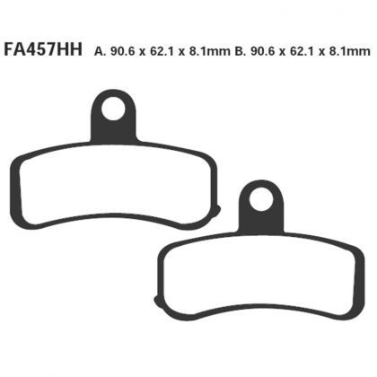 PASTILLA FRENO MOTO SINTERIZADA EBC FA457HH