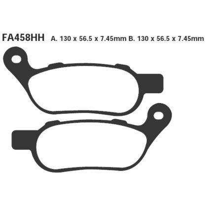 PASTILLA FRENO MOTO SINTERIZADA EBC fa458hh