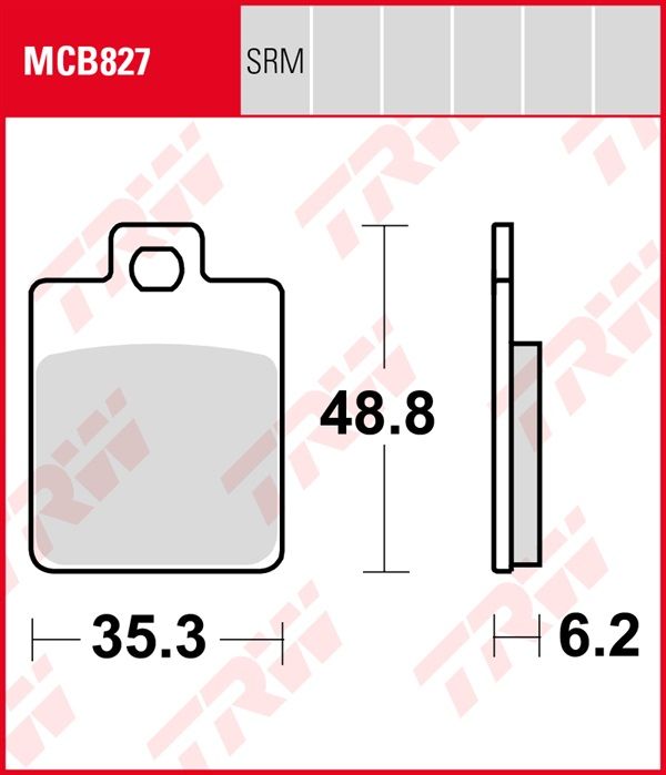 PASTILLA FRENO SCOOTER SINTERIZADA TRW MCB827SRM