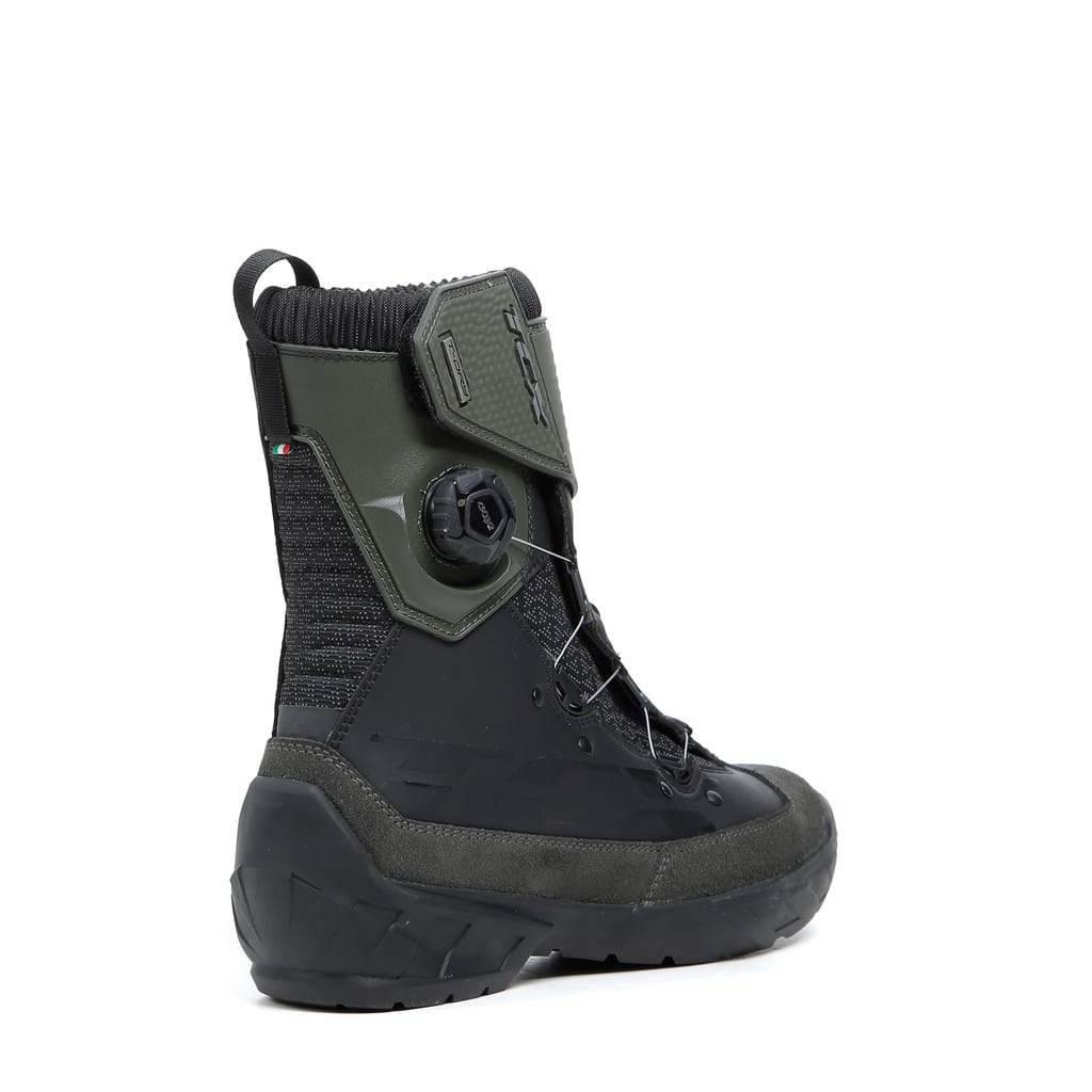 Bota TCX Infinity 3 Mid Wp Black/Military-Green - Imagen 4