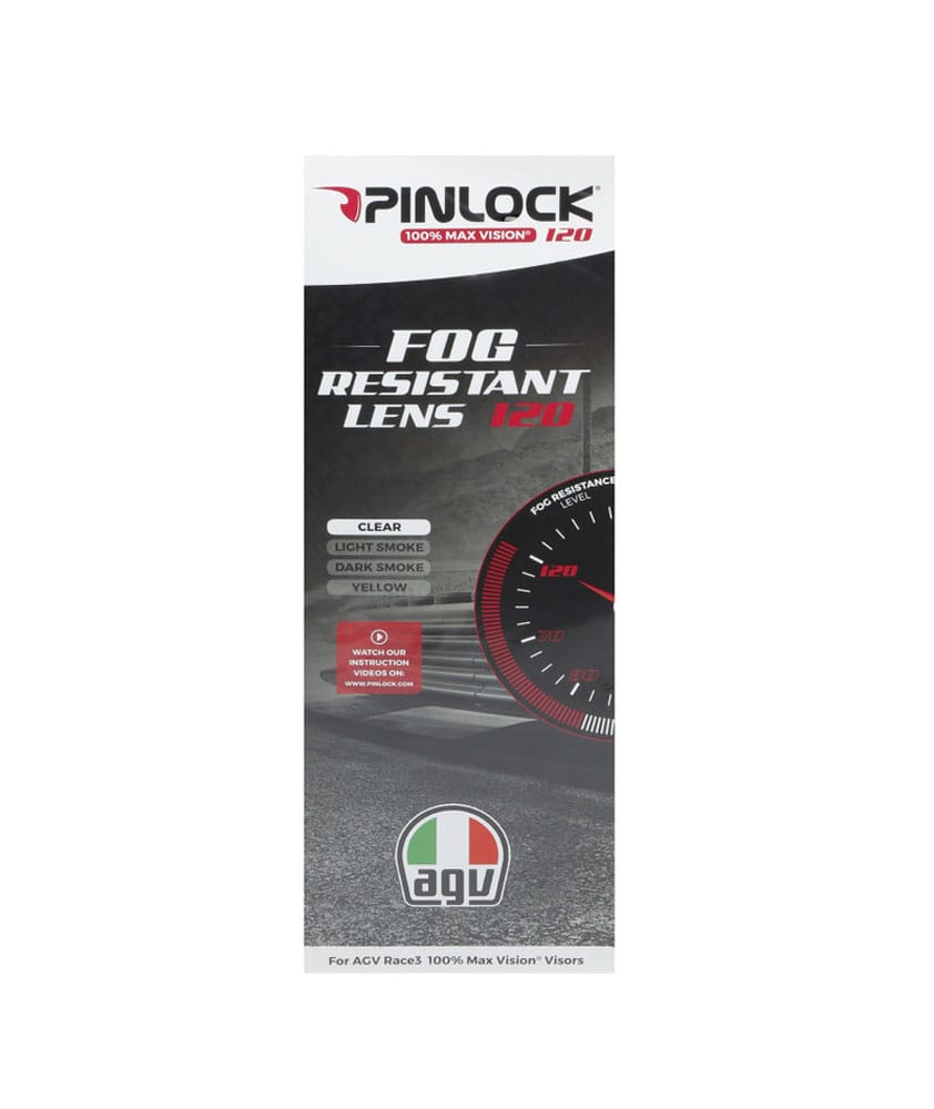 AGV MAX PINLOCK LENS 120 RACE3 PISTA GP RR/PISTA GP R/CORSA R