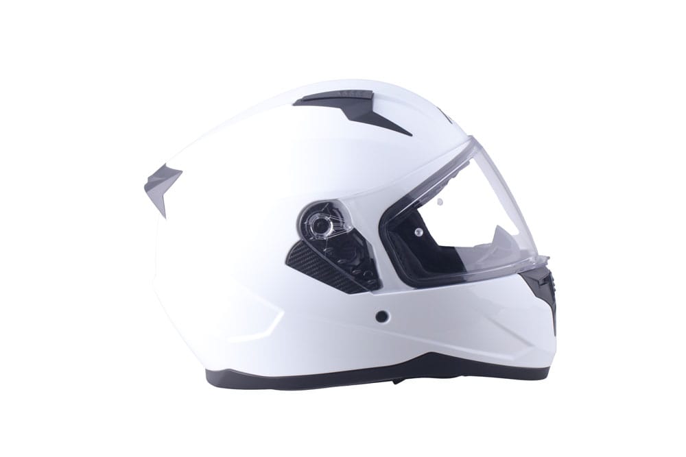 Casco Motorista Adn Integral Stelvio Bianco Puro Opaco - Imagen 3