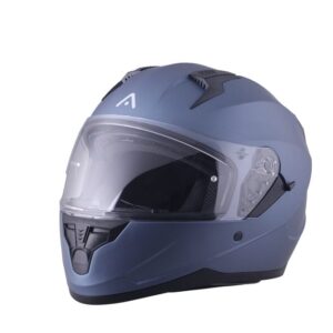 CASCO MOTORISTA ADN INTEGRAL STELVIO TITANIO BLU METAL