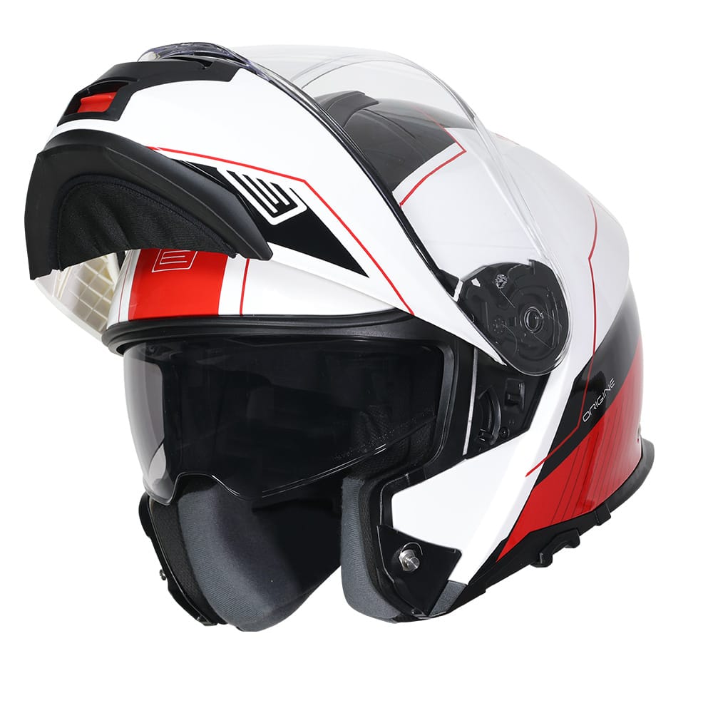 Casco Origine Logic Linear FLUO Red Red White GLOSS (ECE2206) - Imagen 4