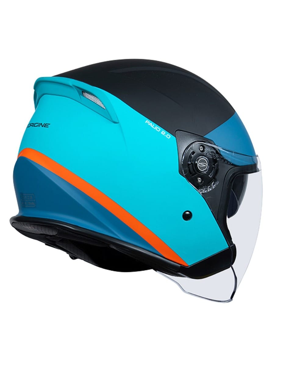 Casco Origine Palio 2.0 Scoutblue/Black MATT (Ece22.06) - Imagen 2