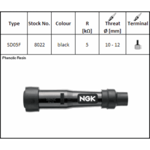 Pipa de bujia NGK SD05F