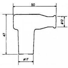 Pipa de bujia NGK TB05EM-R - Imagen 2