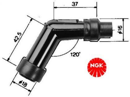 Pipa de bujia NGK VD05F - Imagen 2