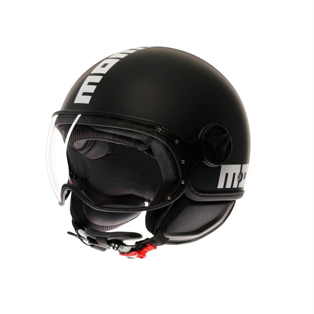 Casco MOMO Fgtr Classic E2206 MONO MATT Black/White - Imagen 2