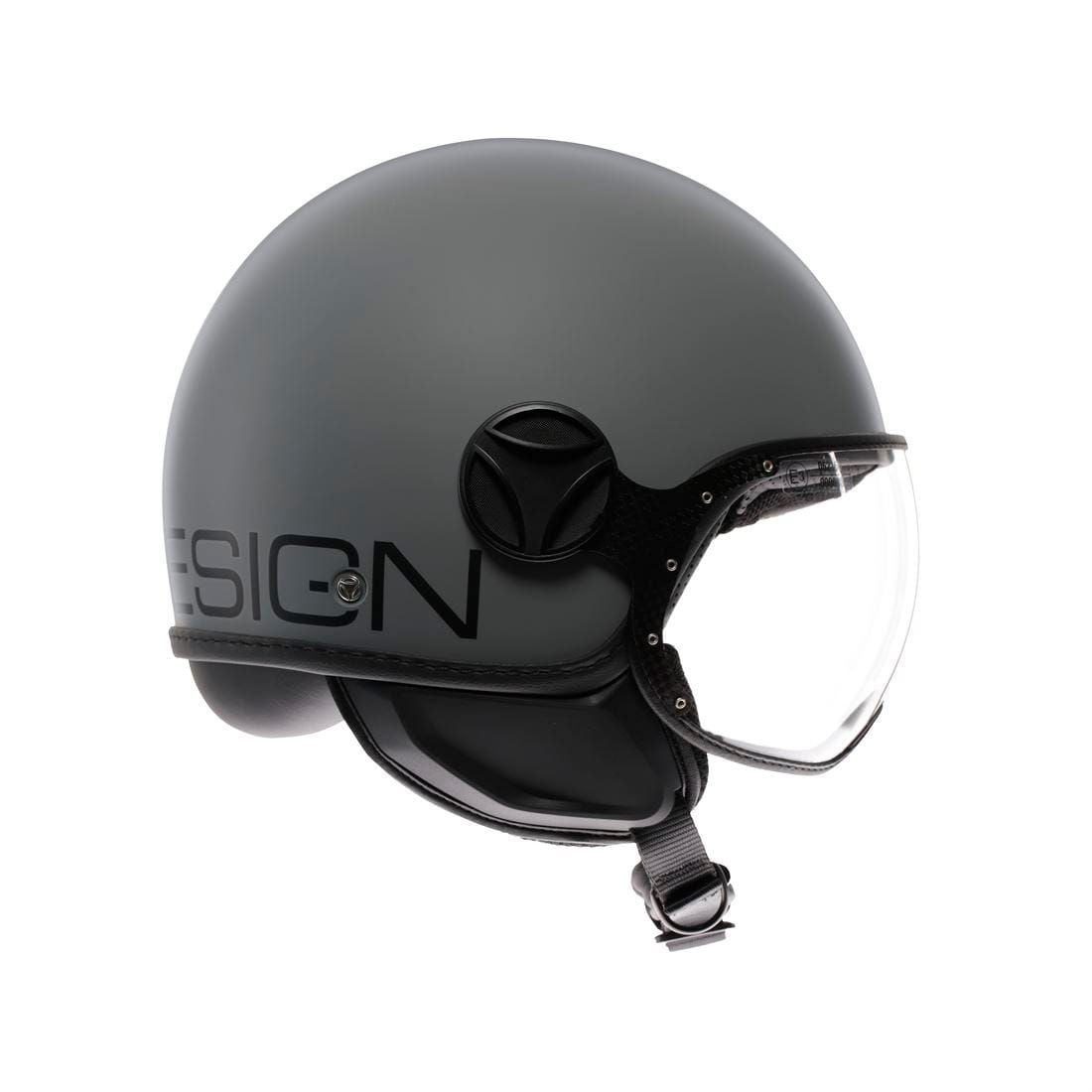 Casco MOMO Fgtr Classic E2206 MONO MATT Grey/Black - Imagen 3