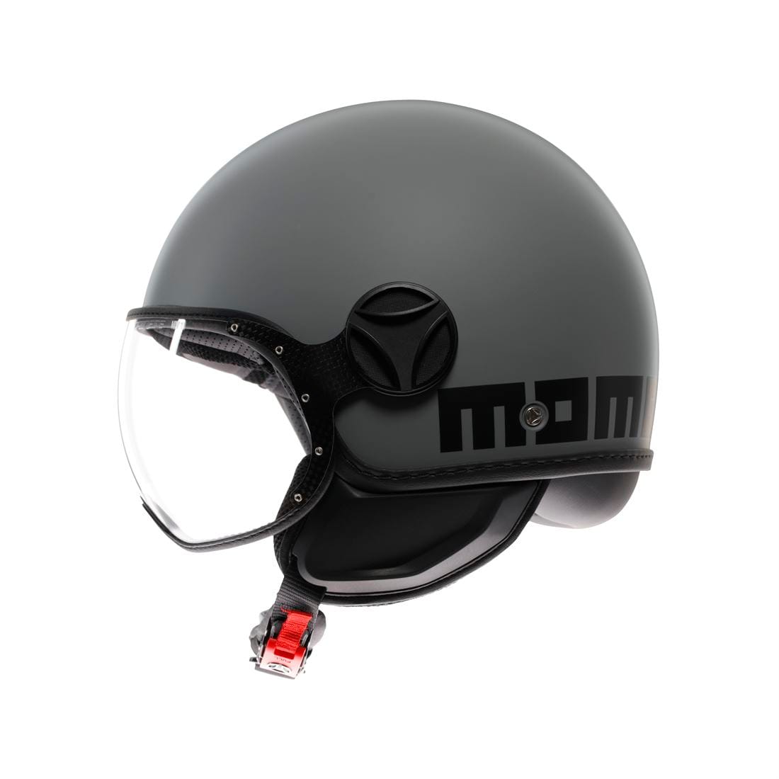 Casco MOMO Fgtr Classic E2206 MONO MATT Grey/Black - Imagen 4