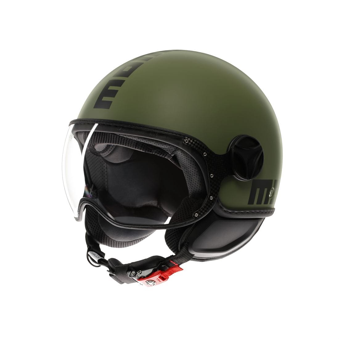 Casco MOMO Fgtr Classic E2206 MONO MATT Military Green/Black - Imagen 5