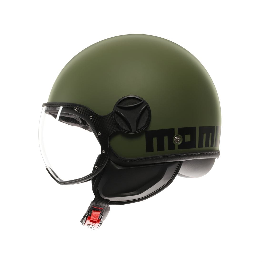 Casco MOMO Fgtr Classic E2206 MONO MATT Military Green/Black - Imagen 2