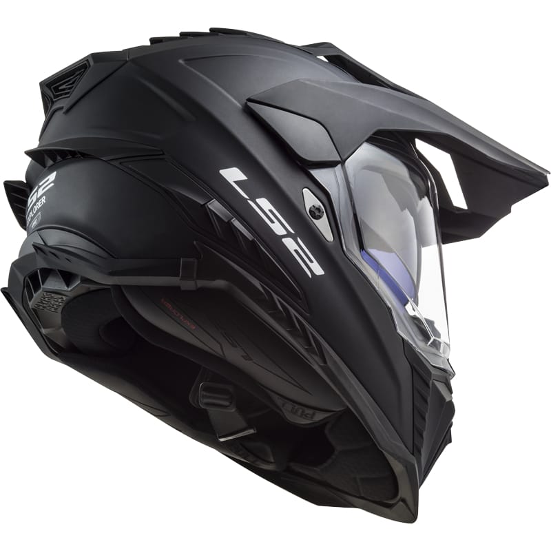 Casco Moto Mx LS2 Mx701 Explorer SOLID MATT Black (E22.06) - Imagen 2