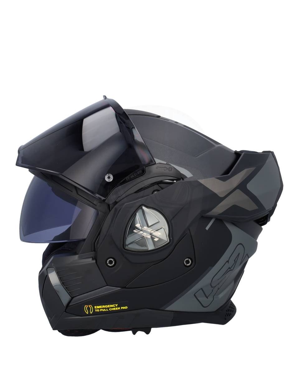 LS2 Ff901 Advant X Metryk MATT Titanium-06 - Imagen 2