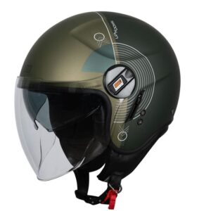CASCO ORIGINE ALPHA UPNDOWN GREEN  MATT (ECE22.06)
