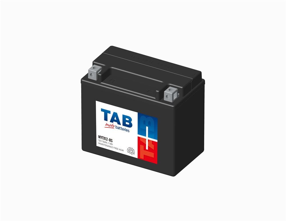 BATERIA MOTO YTX12-BS AGM SIN MANTENIMIENTO TAB CON LISTADO DE MOTOS COMPATIBLES