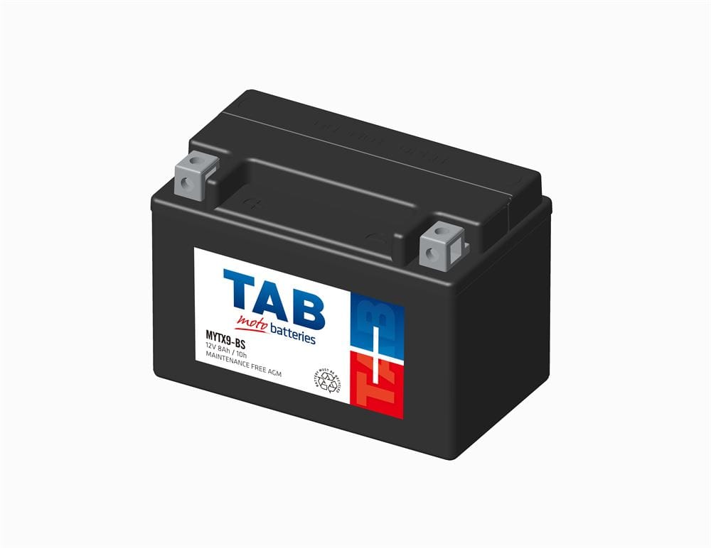 BATERIA MOTO YTX9-BS AGM SIN MANTENIMIENTO TAB CON LISTADO DE MOTOS COMPATIBLES