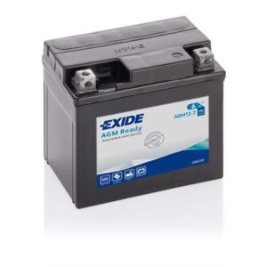 BATERIA MOTO AGM 12-7 AGM PRECARGADA (SLA) EXIDE EQUIVALE A YTZ7-BS