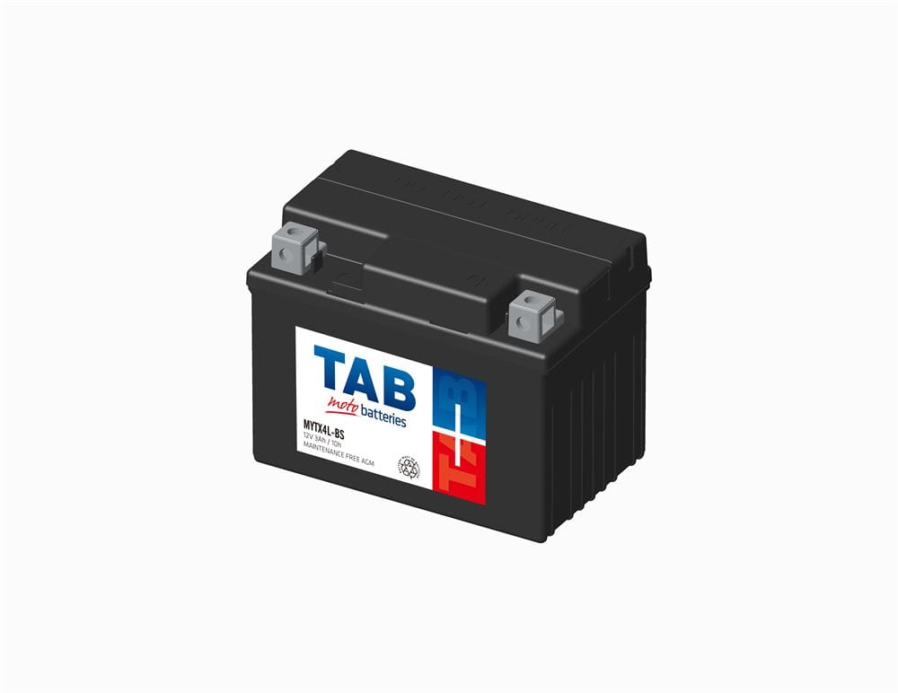 BATERIA MOTO YTX4L-BS AGM SIN MANTENIMIENTO TAB CON LISTADO DE MOTOS COMPATIBLES