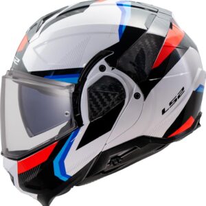 CASCO MODULAR LS2 FF910 ADVANT II TRIPLE WHITE BLUE RED