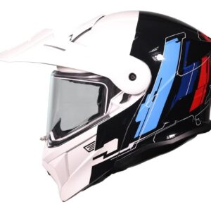CASCO ORIGINE ADVENTURE CYBORG GLOSS WHITE BLACK (ECE 22.06)