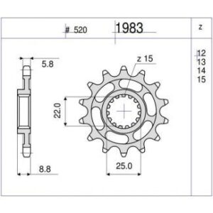 PIÑON OGNIBENE 12 D mod 1983