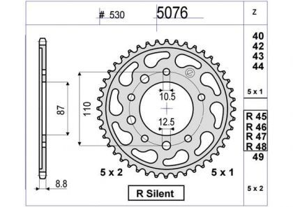 PIÑON OGNIBENE 47 D mod 5076